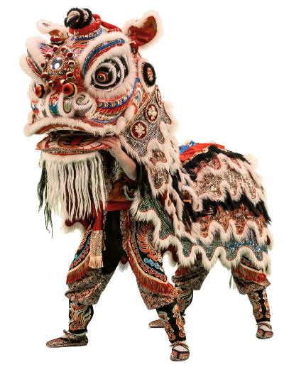 un leon de la danza tradicional china "Un Leon"